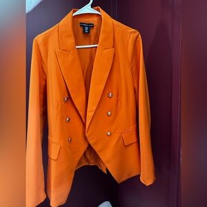 Sincerely Jules Vibrant Orange Blazer